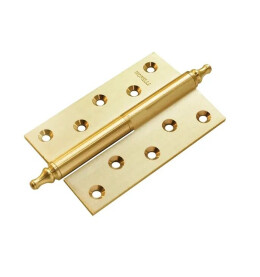 Петля врезная латунная Morelli MB 120X80X3.5 SG L C матовое золото левая