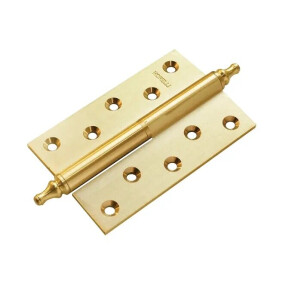 Петля врезная латунная Morelli MB 120X80X3.5 SG L C матовое золото левая