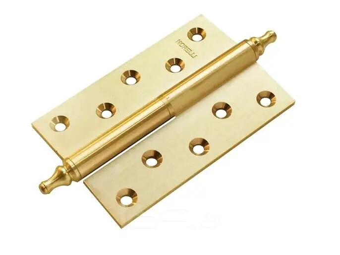 Петля врезная латунная Morelli MB 120X80X3.5 SG L C матовое золото левая