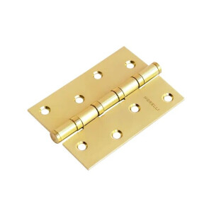 Петля врезная стальная Morelli MS 100X70X2.5-4BB SG универсальная матовое золото