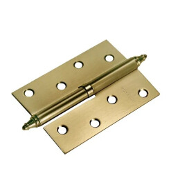 Петля врезная латунная Morelli MS 100X70X2.5 L AB Левая античная бронза