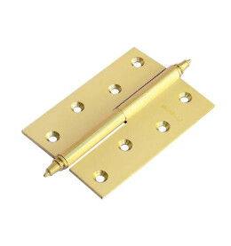 Петля врезная латунная Morelli MS 100X70X2.5 L SG Левая матовое золото