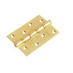 tumb 1 - Петля врезная стальная Morelli MSN 100X70X2.5-4BB SG c подшипником универсальная матовое золото