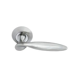 Ручка на круглой розетке Morelli DOME MH-09 SN белый никель