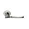 Ручка на круглой розетке Morelli FOUNTAIN MH-04 SN/BN белый никель/черный никель