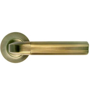 Ручка на круглой розетке Morelli MOSAIC MH-11 MAB/AB матовая античная бронза/античная бронза