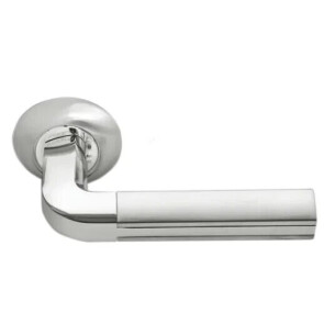 Ручка на круглой розетке Morelli MOSAIC MH-11 SN/CP белый никель/хром