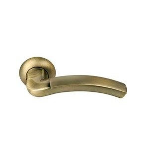 Ручка на круглой розетке Morelli PALAZZO II MH-02 MAB/AB матовая античная бронза/античная бронза