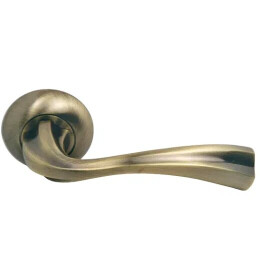 Ручка на круглой розетке Morelli SLEEP MH-15 MAB матовая античная бронза/античная бронза