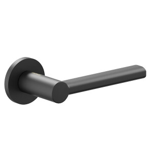 Ручка на круглой розетке Bravo AR-520 SBlack (алюм.)