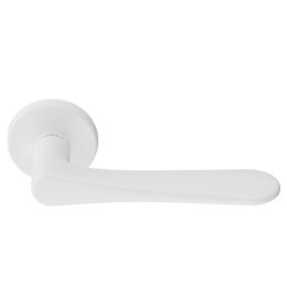 Ручка на круглой розетке Morelli AULA R5 BIA белый