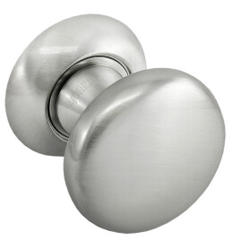 Ручка на круглой розетке Morelli FOSTER MHR-1 SN белый никель