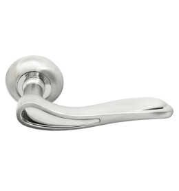 Ручка на круглой розетке Morelli LONDON EYE MH-26 SC/CP матовый хром/хром