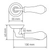 tumb 3 - Ручка на круглой розетке Morelli UMBERTO MH-41-CLASSIC PC/W хром/белый