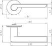Ручка раздельная R.ARC.R52.STEP CP-8 хром