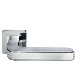 Ручка на квадратной розетке Morelli EON MH-46 SC/CP-S55 матовый хром/хром