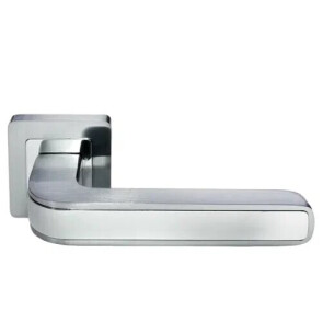 Ручка на квадратной розетке Morelli EON MH-46 SC/CP-S55 матовый хром/хром