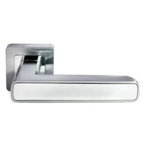 Ручка на квадратной розетке Morelli FLEX MH-44 SC/CP-S55 матовый хром/хром