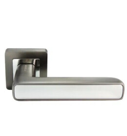 Ручка на квадратной розетке Morelli FLEX MH-44 GR/CP-S55 графит/хром