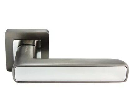 Ручка на квадратной розетке Morelli FLEX MH-44 GR/CP-S55 графит/хром