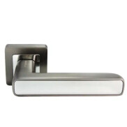 Ручка на квадратной розетке Morelli FLEX MH-44 GR/CP-S55 графит/хром