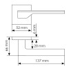 tumb 3 - Ручка на квадратной розетке Morelli PIERRES MH-49-S6 BL черный
