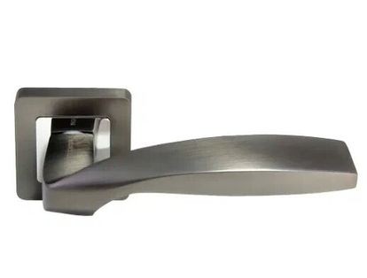 Ручка на квадратной розетке Morelli SHELL MH-45 GR/CP-S55 графит/хром