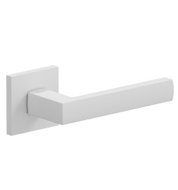 Ручка на квадратной розетке Bravo AS-300 SWhite (алюм.)