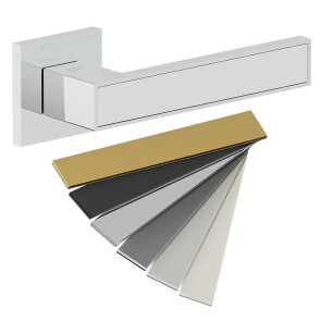 Ручка на квадратной розетке Bravo AS-302 Chrome/7D