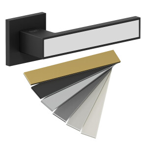 Ручка на квадратной розетке Bravo AS-302 SBlack/7D