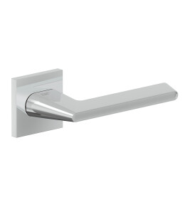 Ручка на квадратной розетке Bravo AS-322 Chrome/5D (алюм.)