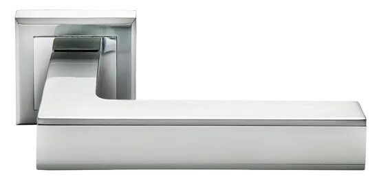 Ручка на квадратной розетке Morelli DOMINION MH-40 SC/CP-S хром/хром