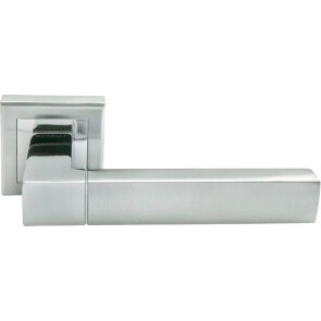 Ручка на квадратной розетке Morelli FUKOKU MH-28 SC/CP-S матовый хром/хром