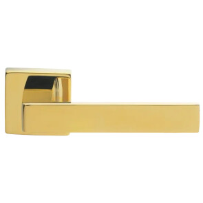 Ручка на квадратной розетке Morelli HORIZONT S5 OTL золото