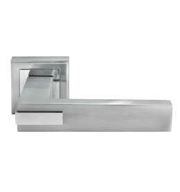 Ручка на квадратной розетке Morelli JURA MH-43 SC/CP-S  матовый хром/хром