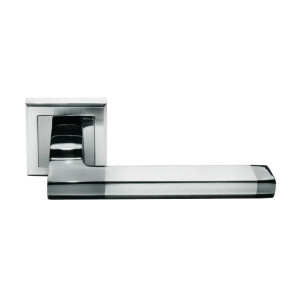 Ручка на квадратной розетке Morelli PANTS MH-35 SN/BN-S белый никель/черный никель