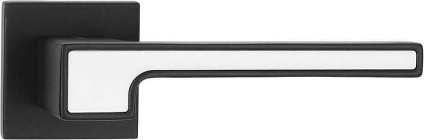Ручка на квадратной розетке VANTAGE V91BL-2/WH SL черный/белый