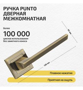 Ручка раздельная K.QL52.BLADE (BLADE QL) ABG-6 зеленая бронза