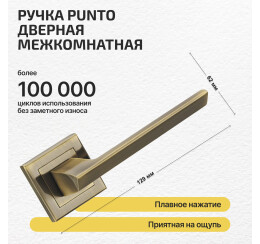 Ручка раздельная K.QL52.BLADE (BLADE QL) ABG-6 зеленая бронза