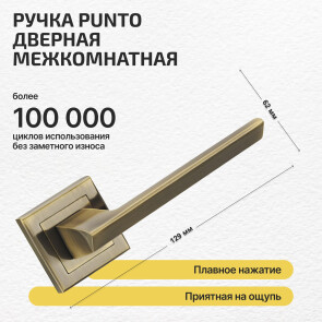 Ручка раздельная K.QL52.BLADE (BLADE QL) ABG-6 зеленая бронза