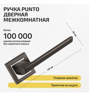 Ручка раздельная K.QL52.BLADE (BLADE QL) GR/CP-23 графит/хром