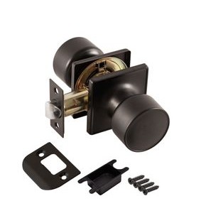 Ручка защелка DK772/BL BL-PS (без фик.)черный