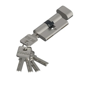 Цилиндр ключ/фиксатор «Bravo AЕF-60-30/30» SC МатХром