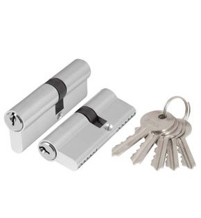 Цилиндровый механизм (AZ100/90) AZ1000Key90 (40+10+40) CP хром