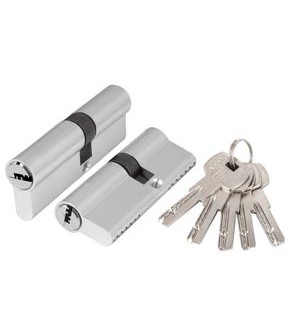 Цилиндровый механизм (AZ200/90) AZ2000Key90 (40+10+40) CP хром