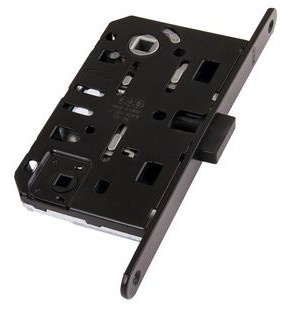 B06102.50.93 (=B04102) Защелка врезная WC (черный) тех. уп. без отв. пл. MEDIANA POLARIS