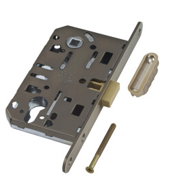 B06103.50.12.640 Корпус врезного замка магнитный под цил. (ант.бр) MEDIANA POLARIS с отв. пл. (скин)