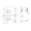 Корпус замка ML85-50/BL SN (мат.никель) блистер