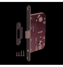 Корпус врезного замка c защёлкой PLASTLP85-50 SN матовый никель