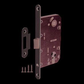 Корпус врезного замка c защёлкой PLASTLP85-50 SN матовый никель